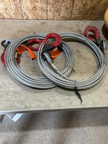 2 46&rsquo; 3/8&rdquo; cable slings