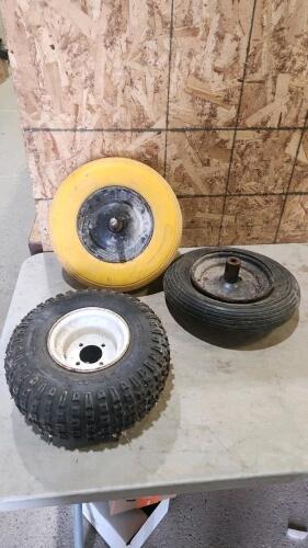 Never flat wheelbarrow wheel, 145/70-6 new wheel, etc