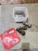 Various size hitch balls, 12 5" hinges