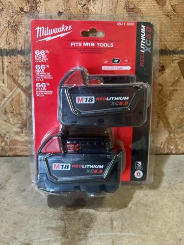 New Milwaukee 18v 6ah batteries