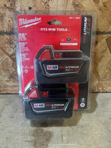 New Milwaukee 18v 6ah batteries