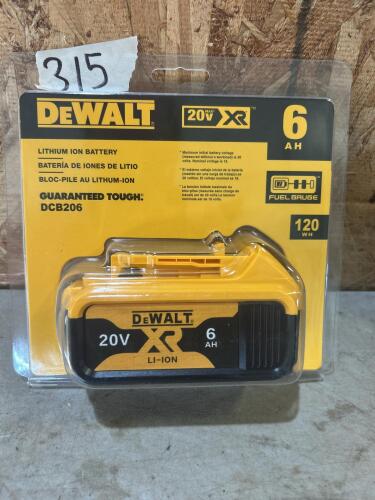 New aftermarket Dewalt battery 20v 6ah