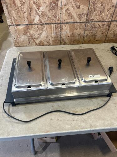 Stainless steel buffet server