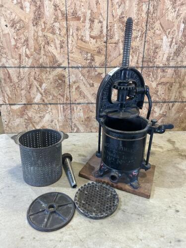 Cast sausage press