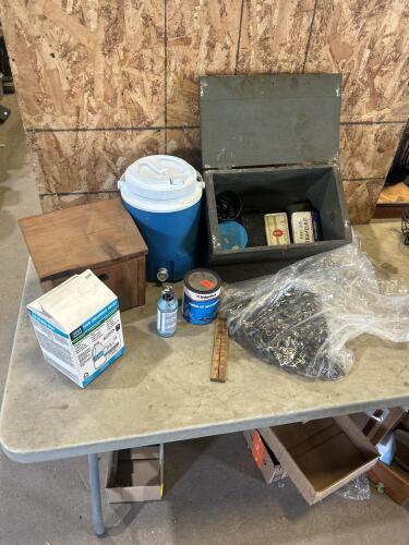 Water jug, bird house, cabinet hardware etc