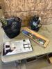 Sump pump as is, bike baskets, log lifting pick, tv mount