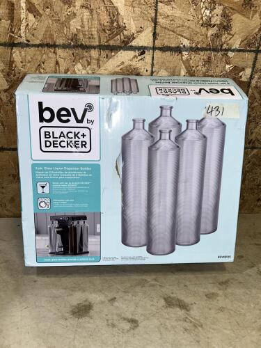 Glass liquor dispenser bottles