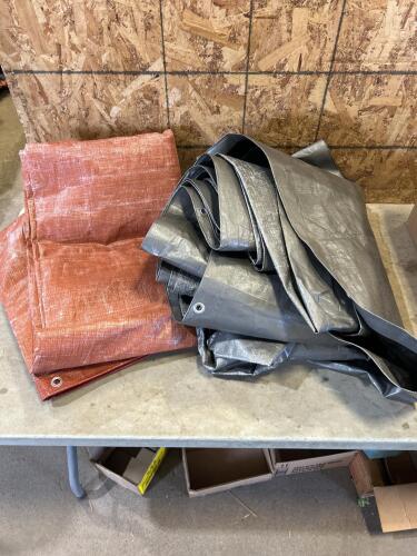 2 Tarps Sz and condition unknown