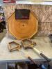 Crokinole board w buttons, rackets