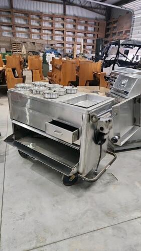 Stainless electric hot table 115v, 52"L 24"W 43"H
