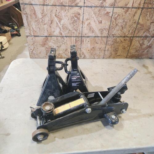 Floor jack, 2 ton jack stands