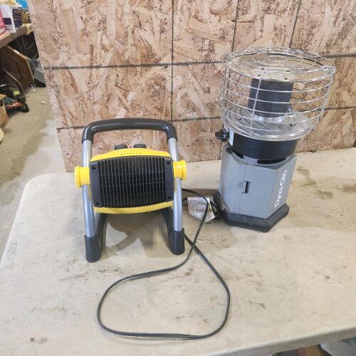Propane & electric heaters
