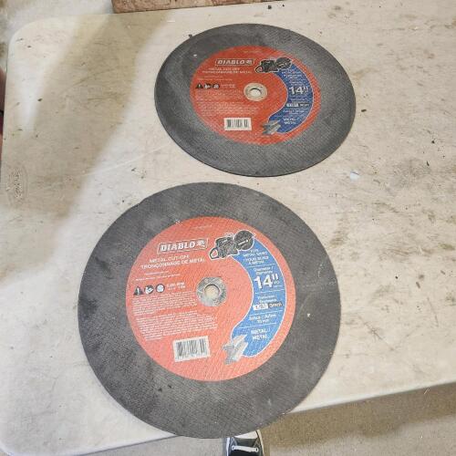 14" Metal cut off saw blades