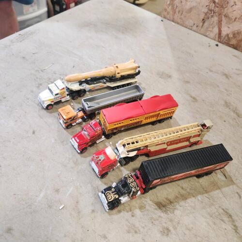 5 Dinky diecast transport trucks