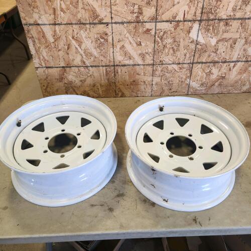 2 15" Trailer rims