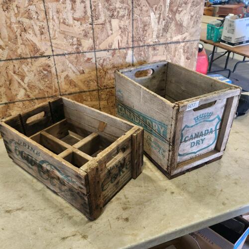 2 Wooden soda crates