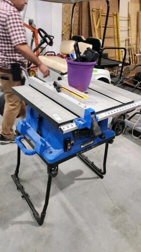Mastercraft table saw on stand