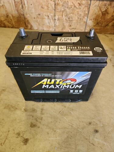 12V Load tested battery 9"L 5"W 8"H