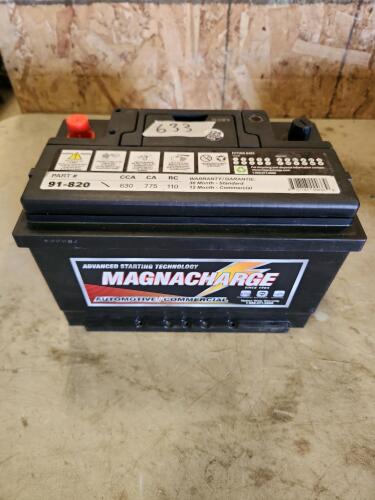 12V Load tested battery 11"L 7"W 7"H