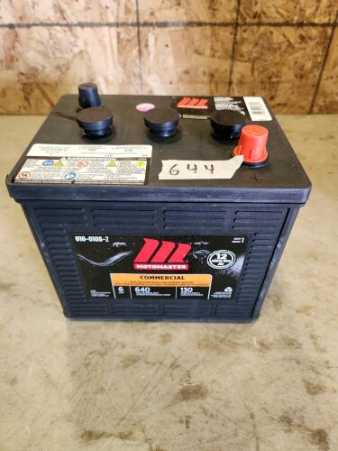6V Load tested battery 9"L 7"W 8"H