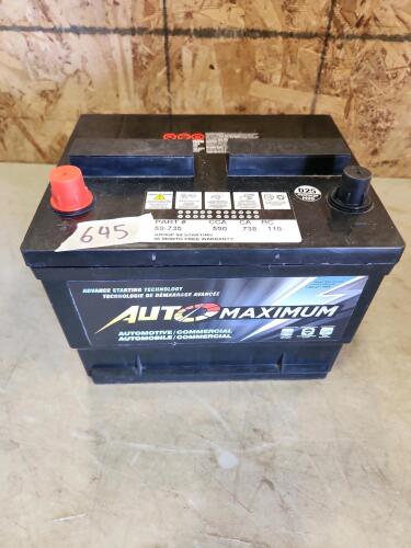 12v Load tested battery 9"L 7"W 7"H
