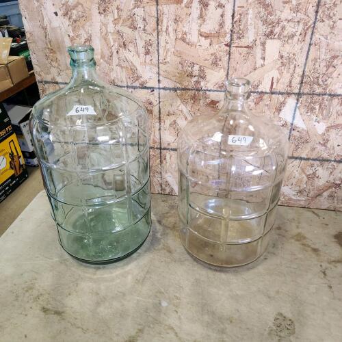 2 - Glass water jugs