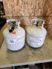2 Empty bbq propane tanks
