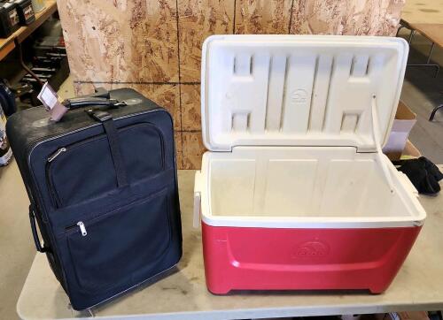 Cooler, suitcase