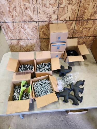 Various hardware, small engine parts
