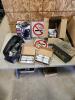 Tile saw, vacuum, various electrical, ammo box etc