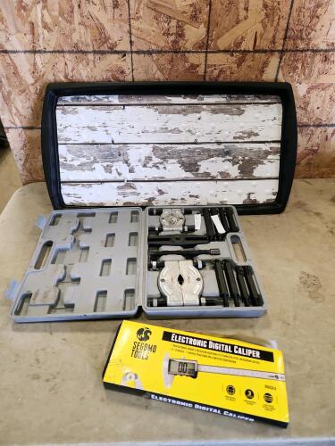 Digital caliper, bearing puller as is