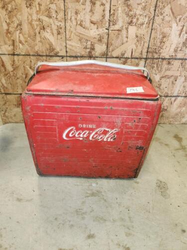 Vintage Coca cola cooler w rotten bottom