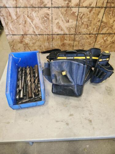 Toolbelt, various drillbits