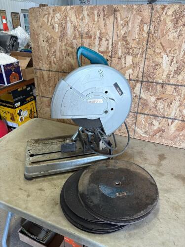 Makita 14&rdquo; Metal chop saw w/ blades
