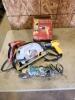 Milwaukee circle saw, grinder, heat gun