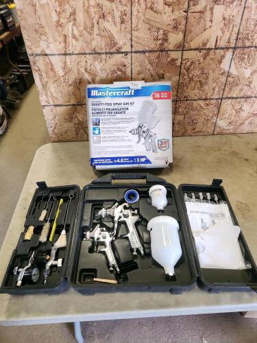 Unused paint gun kit