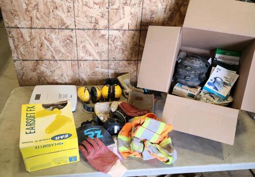 Assorted safety gear