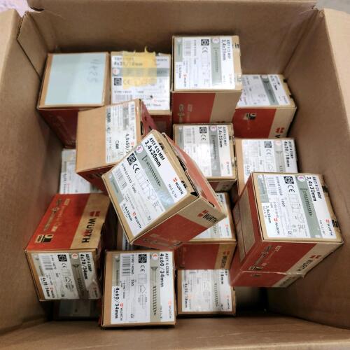 Large box of assorted wood screws