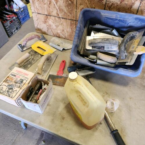 Drywall tools, laminate roller, etc