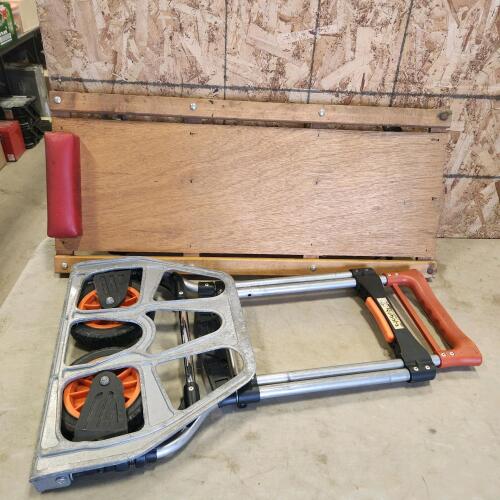 Folding dolly cart & creeper