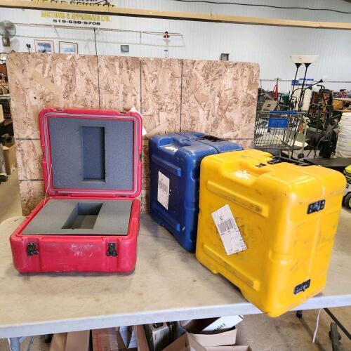 3 Shipping containers 17"x16"x12"