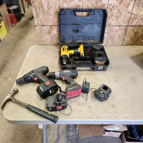 Assorted cordless tools