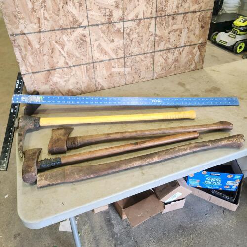Axe, pick axe, 48" square
