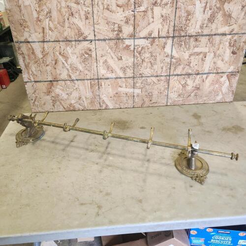 40"L Metal horse coat hooks