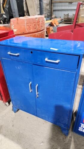 32"W 14"D 40"H Shop locking cabinet
