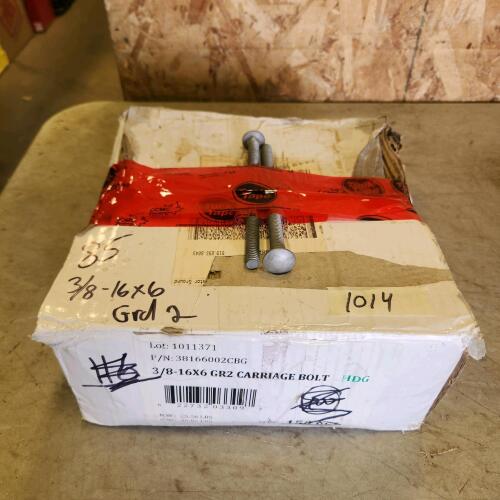 85 6" Carriage bolts