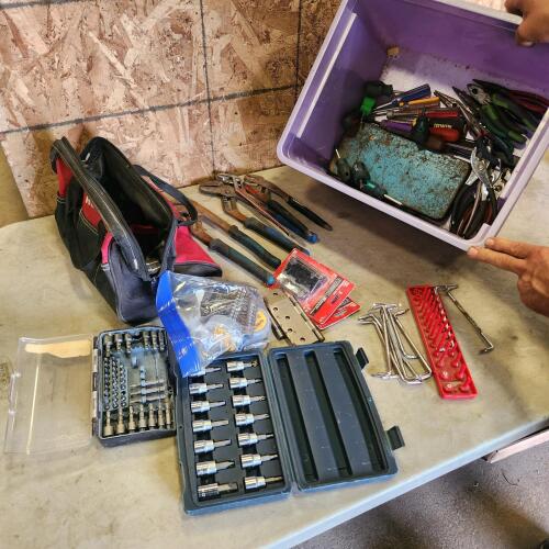 Assorted tools, etc.