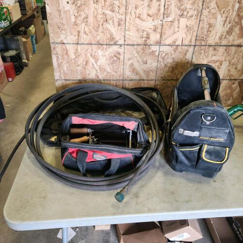 Tool bags, soaker hoses