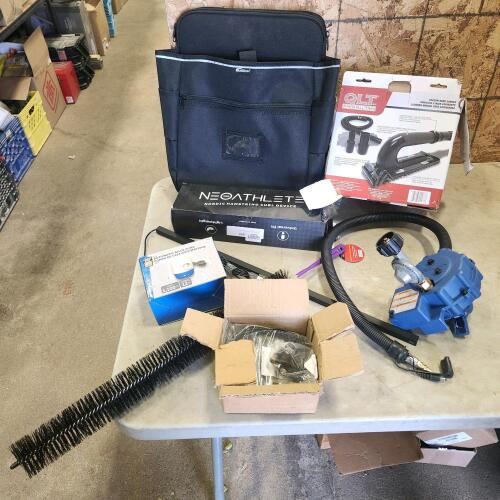 Bilge pump, vacuum hand sander, reverse pressure regulator, etc.