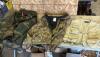 XL camo coat, M jacket, XL vest